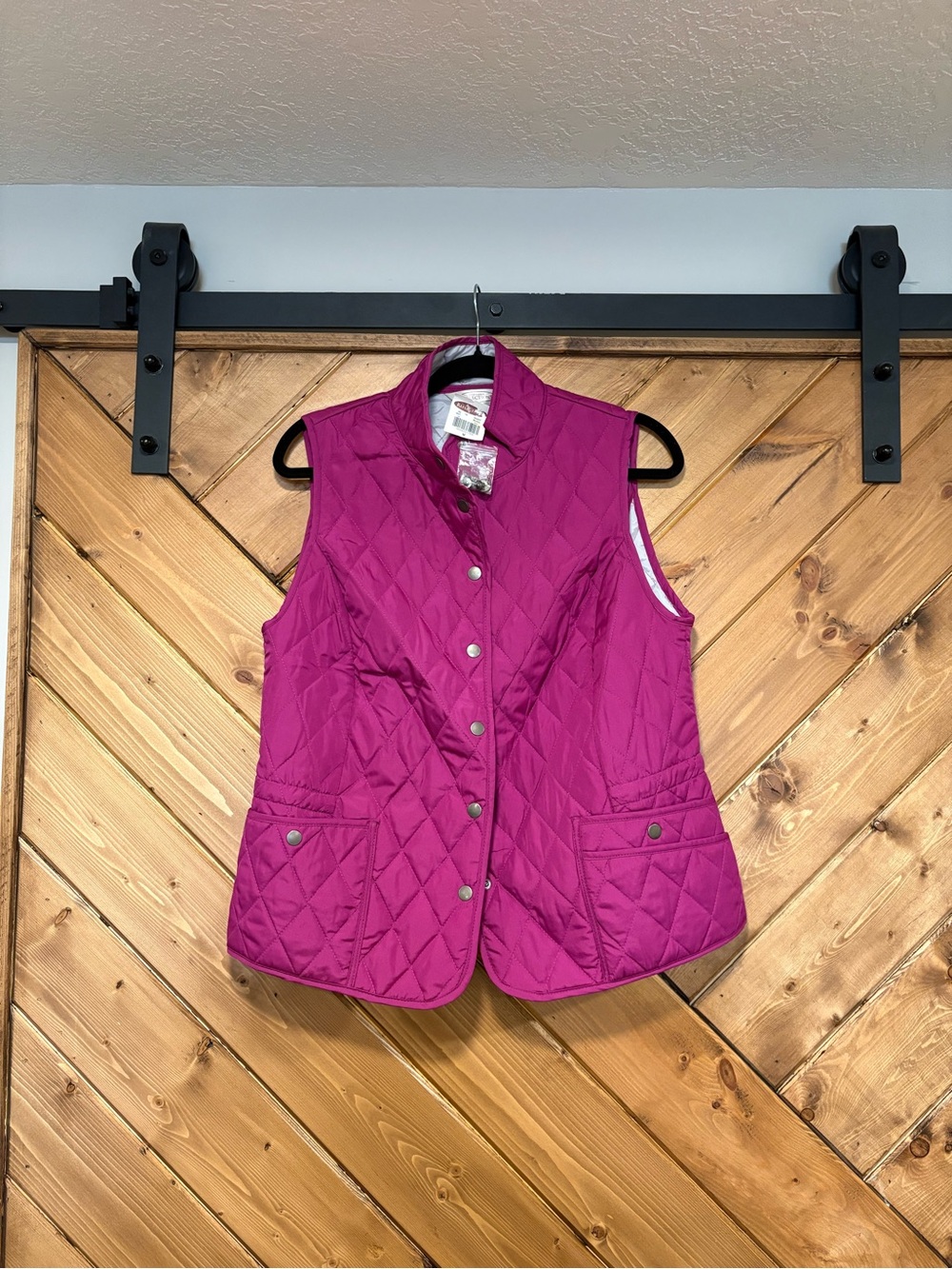 Northern Reflections Quilted Pink/Purple Vest Medium Lightweight